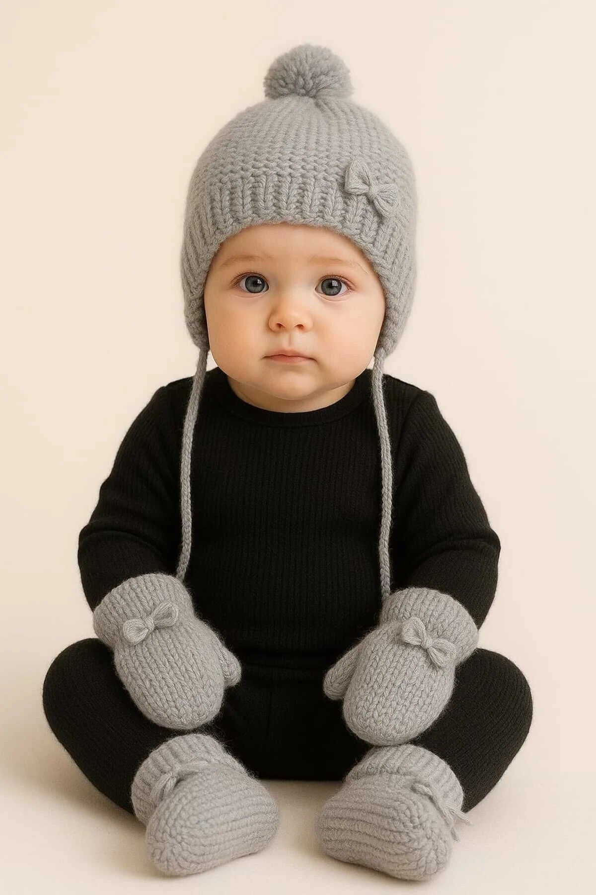 Yenidoğan 0-12 Ay Bere - Eldiven - Patik - 0223