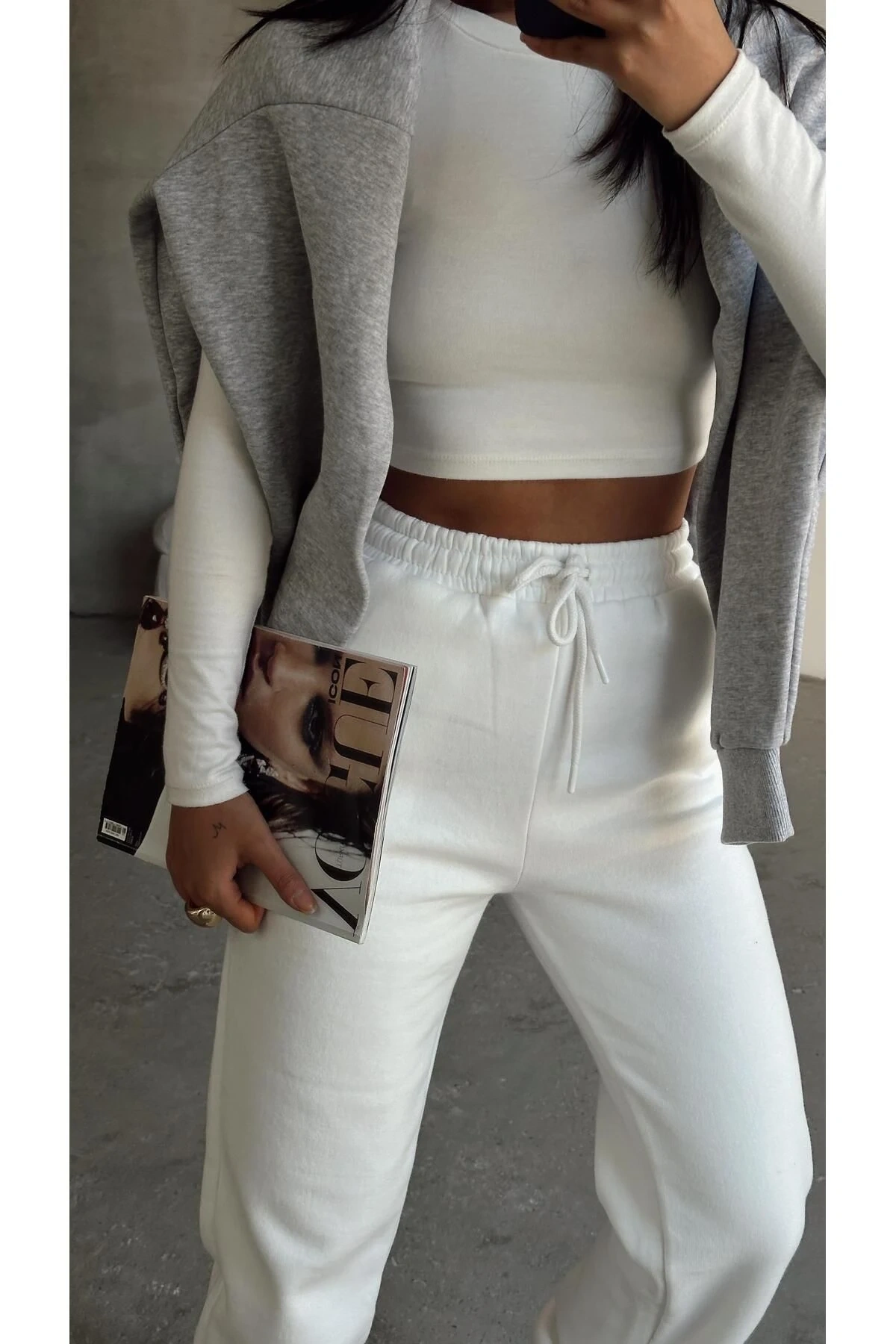 3 İplik Şardonlu Kışlık Eşofman - 0179