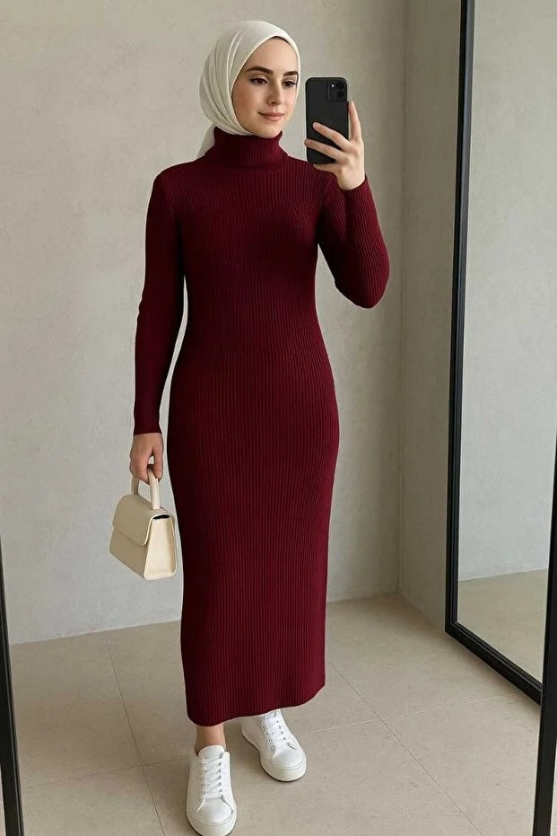 Kalem Tesettür Elbise - 0210