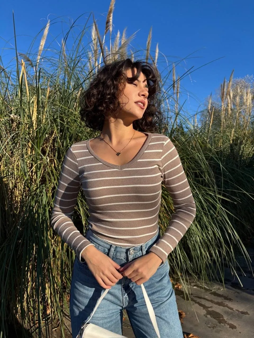 V Yaka Yeni Sezon Bluz - 0261