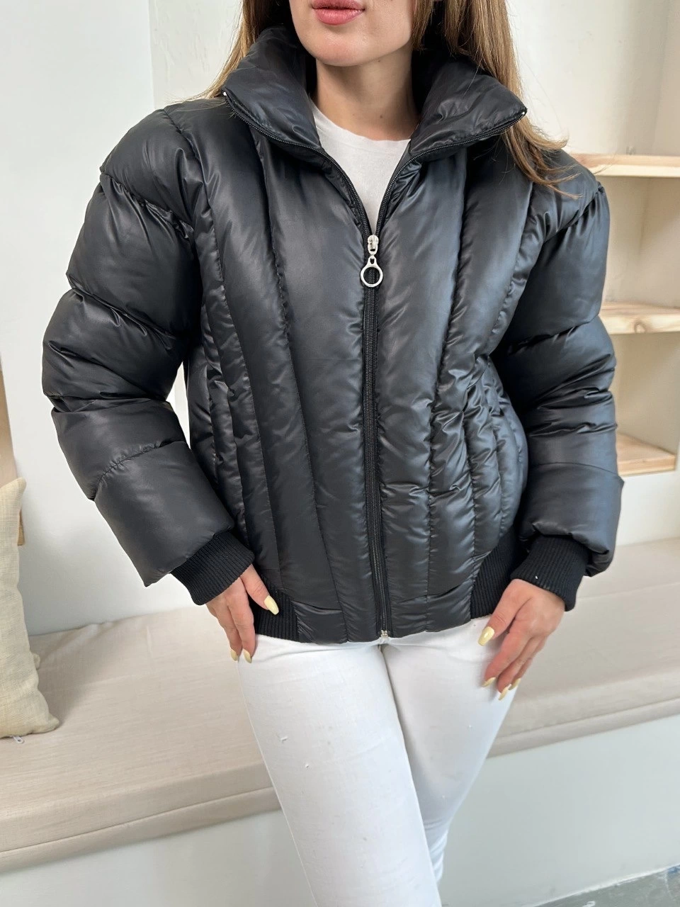 Yeni Sezon Puffer Mont - 0193