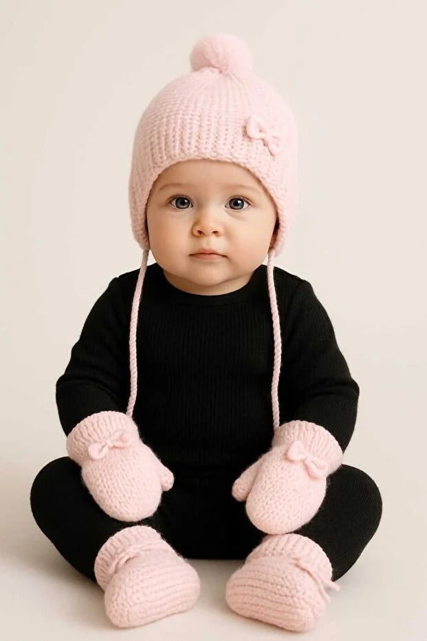 Yenidoğan 0-12 Ay Bere - Eldiven - Patik - 0220