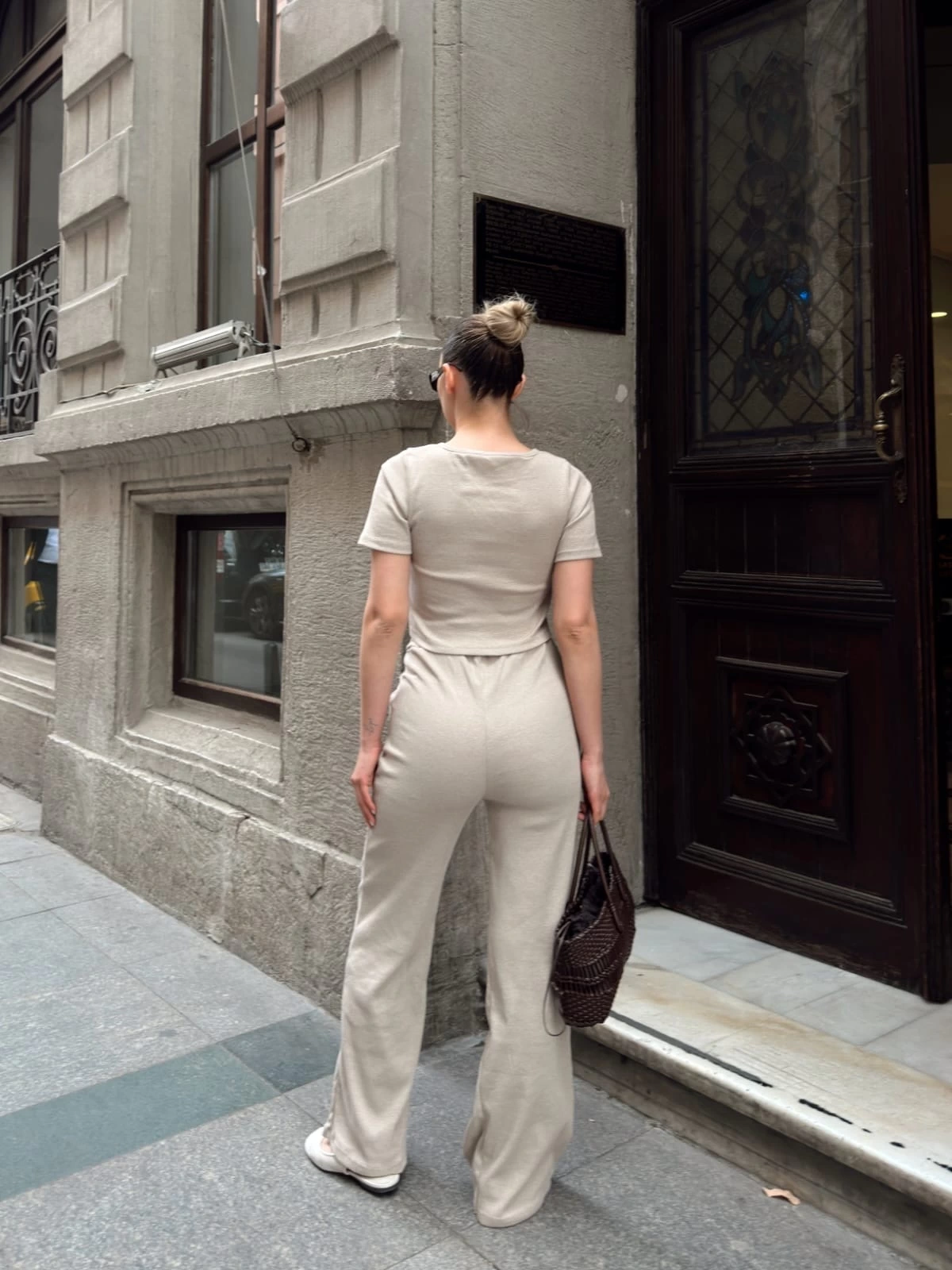 Asimetrik Detay Kadın Alt Üst Takım - 0186