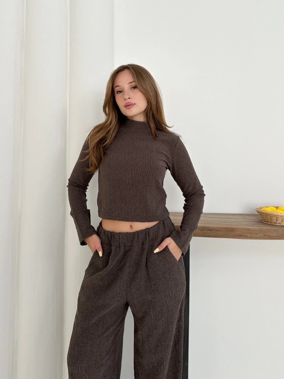 Boğazlı Örme Alt Üst Takım - 0198