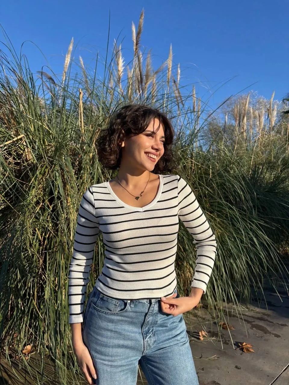 V Yaka Yeni Sezon Bluz - 0262