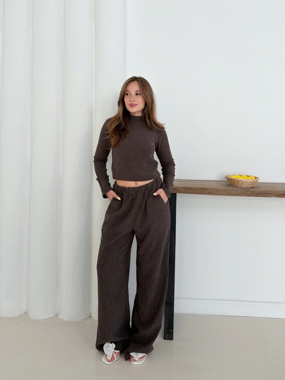 Boğazlı Örme Alt Üst Takım - 0198