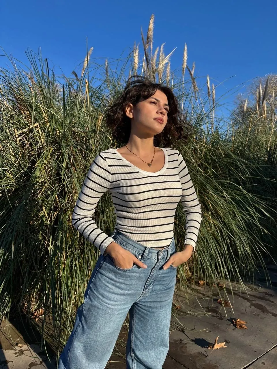 V Yaka Yeni Sezon Bluz - 0262