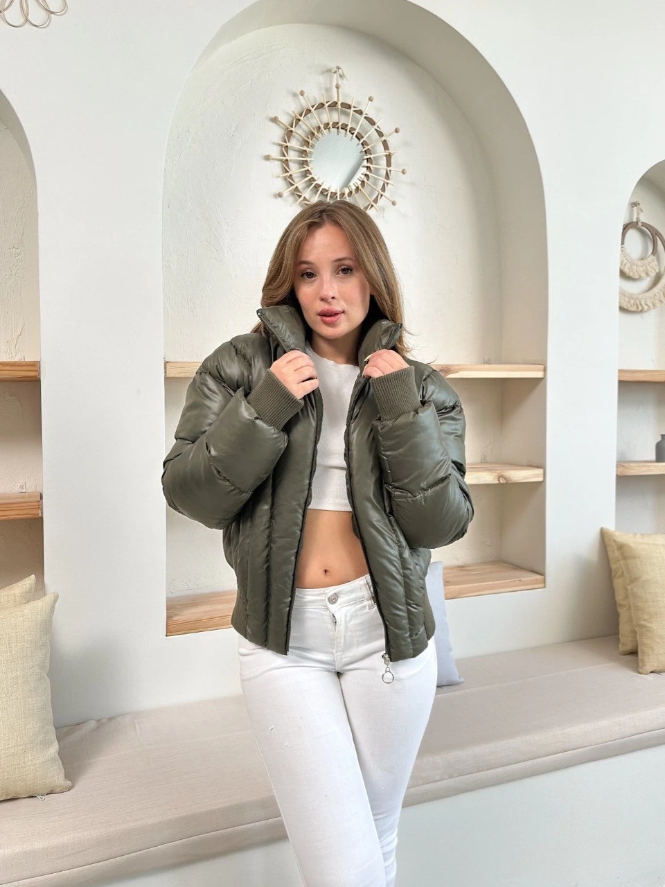 Yeni Sezon Puffer Mont - 0194