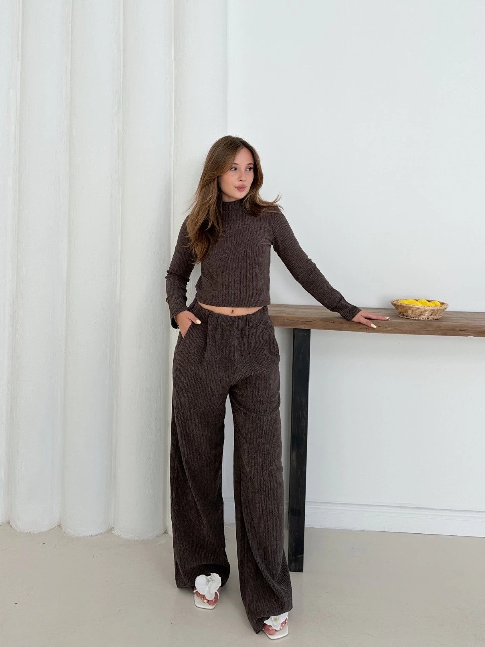 Boğazlı Örme Alt Üst Takım - 0198