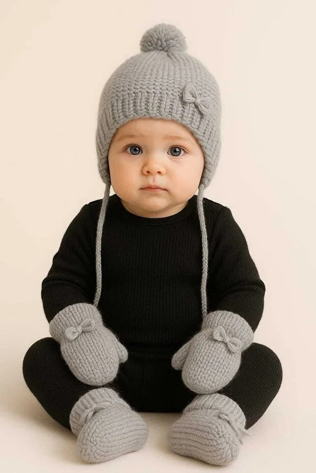 Yenidoğan 0-12 Ay Bere - Eldiven - Patik - 0223