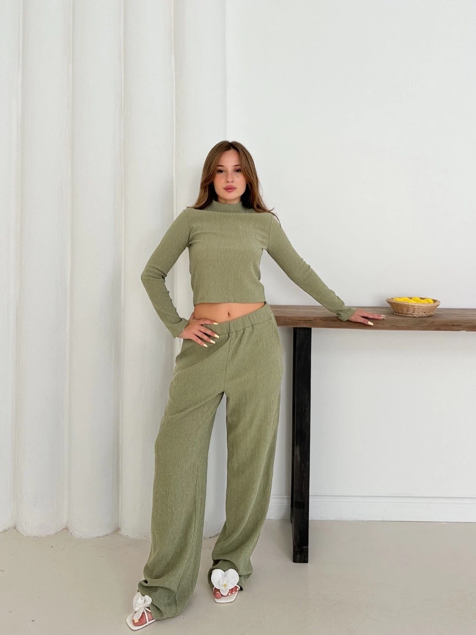 Boğazlı Örme Alt Üst Takım - 0196