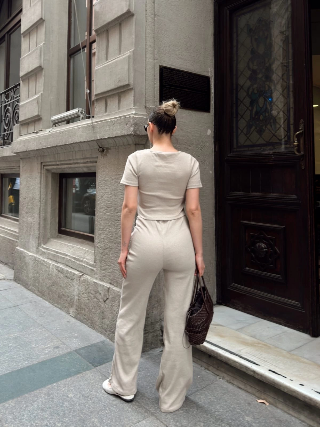 Asimetrik Detay Kadın Alt Üst Takım - 0186